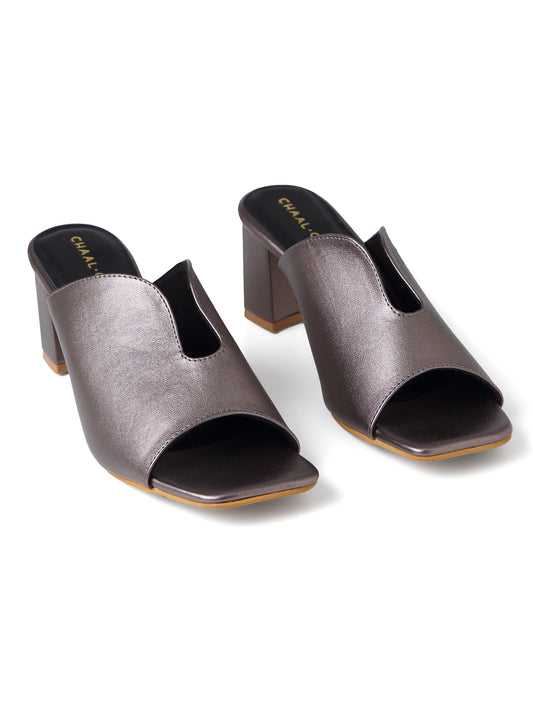 Isla (Black Block Heels)