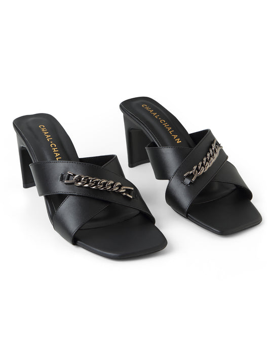 Willow (Black Chain Luxe Heels)