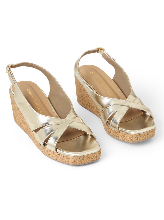 Ayla (Golden Glow Laser-Cut Wedges)