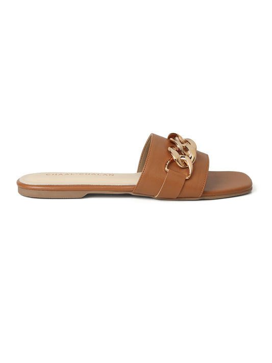 Iyla (Golden Chain Brown Flats)